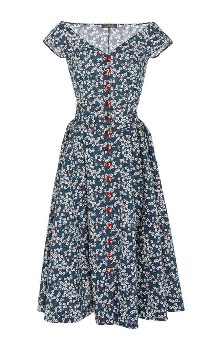 Zac Posen Liberty Print A-line Dress