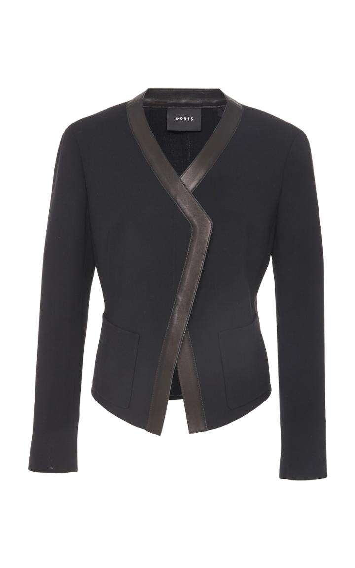 Akris Wool Double Face Short Jacket