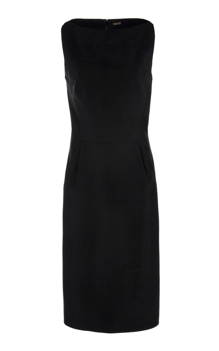 Adam Lippes Boatneck Taffeta Sheath Dress