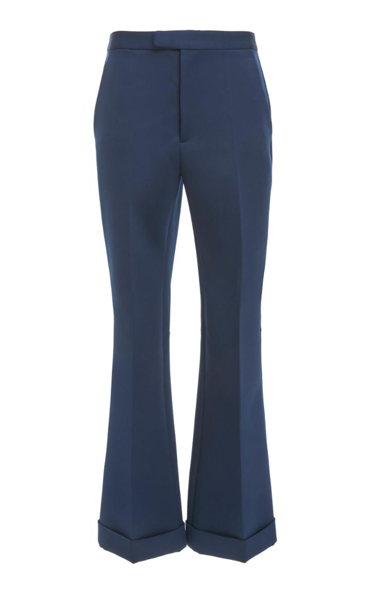 Maison Margiela Cropped Crepe Flared Pants