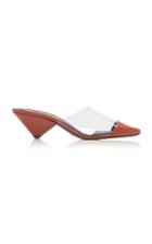 Neous Eriopsis Leather And Pvc Mules Size: 36