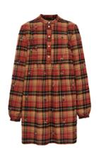 Moda Operandi Alanui Seattle Sound Check Plaid Cotton Flannel Mini Shirt Dress