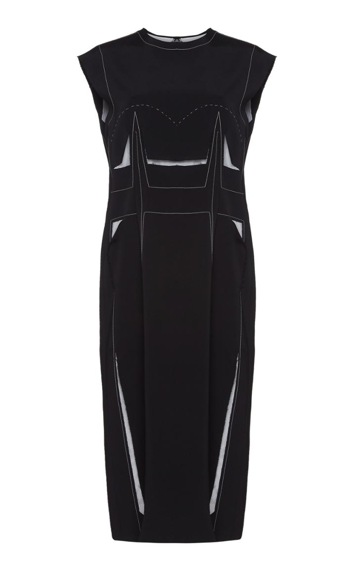 Maison Margiela Cut Out Jersey Shift Dress