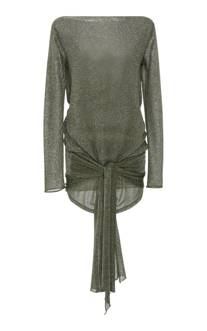 Zeynep Aray Wrap Knit Mini Dress