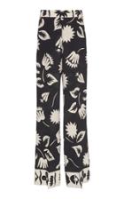 Etro Mid-rise Printed Silk Wide-leg Pants