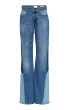 Frame Le High Patchwork Flared Jeans