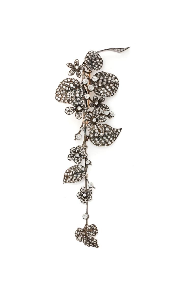 Moda Operandi Simon Teakle Antique Diamond Corsage Brooch