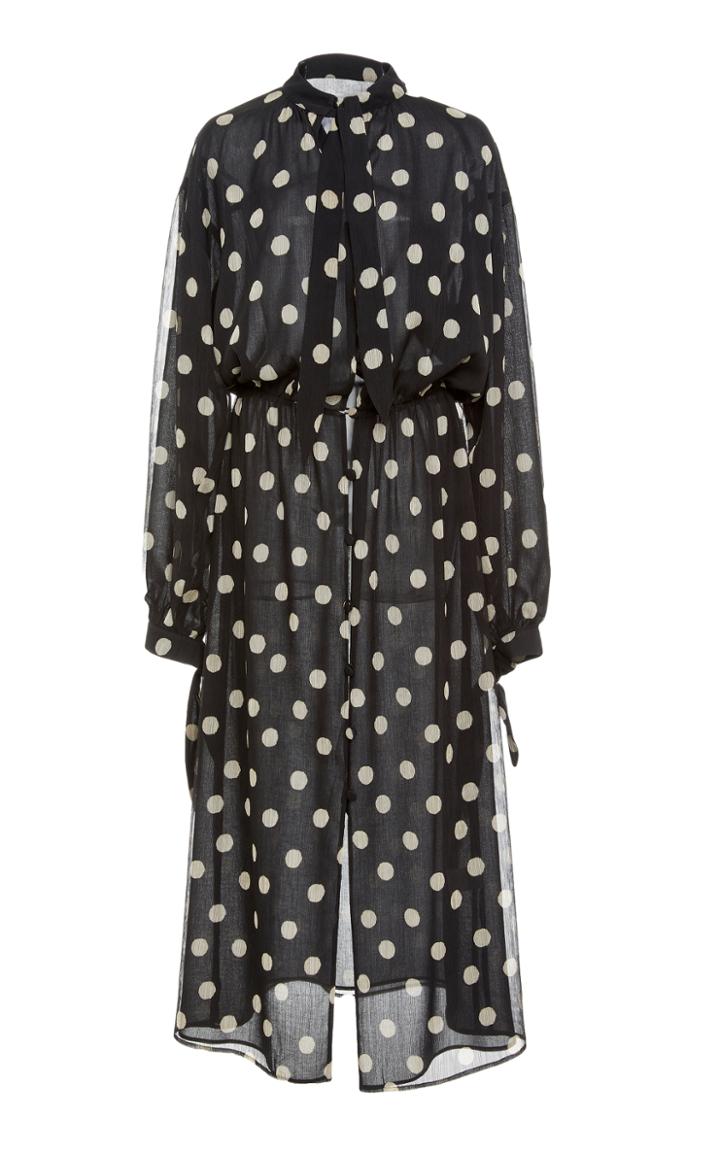 Nanushka Zahara Polka Dot Dress