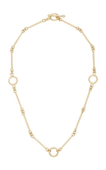 Rush Jewelry Design Signature Short 18k Yellow Gold Chain