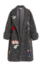 Moda Operandi Oscar De La Renta Patchwork Wool-blend Coat