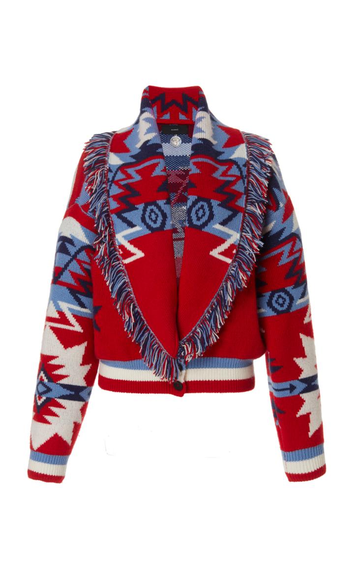 Alanui Cali Star Cardigan Bomber Jacket