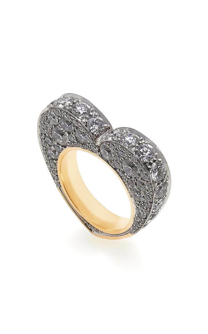 Jessica Mccormack Diamond Heart Ring