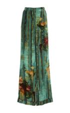 Alberta Ferretti Velvet Wide Leg Trouser