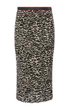 Piamita Amber Leopard Midi Skirt