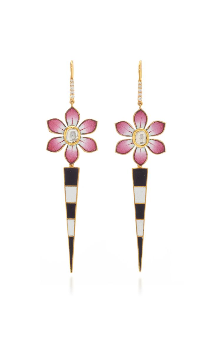 Holly Dyment Eden Pink Detachable Dagger Earrings