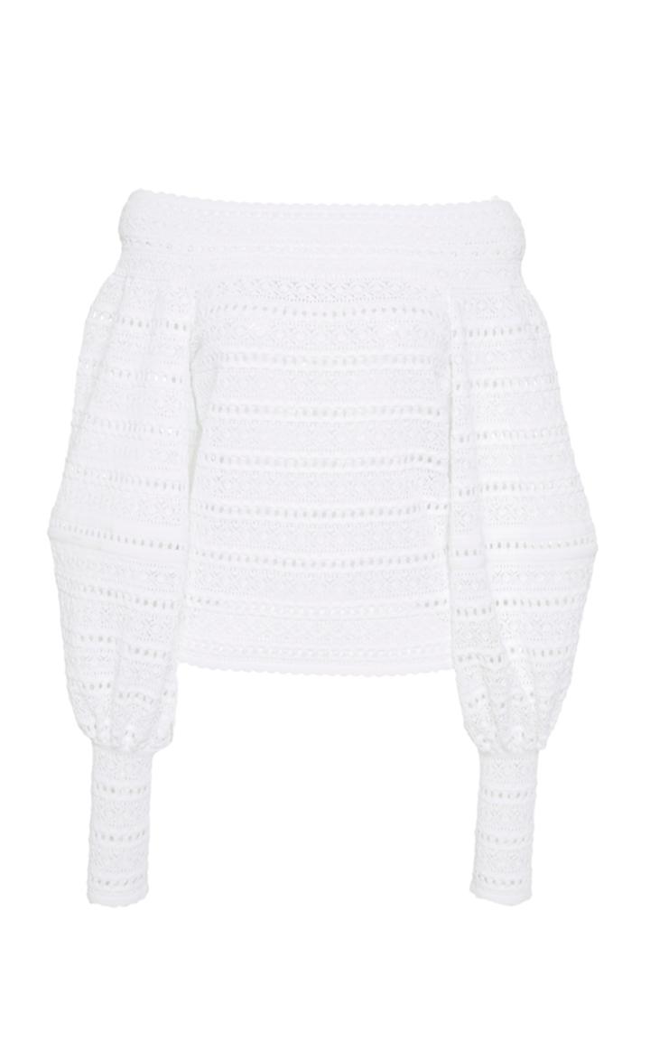 Oscar De La Renta Off-the-shoulder Top
