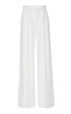 Max Mara Villar Fringed Wool Wide-leg Pants