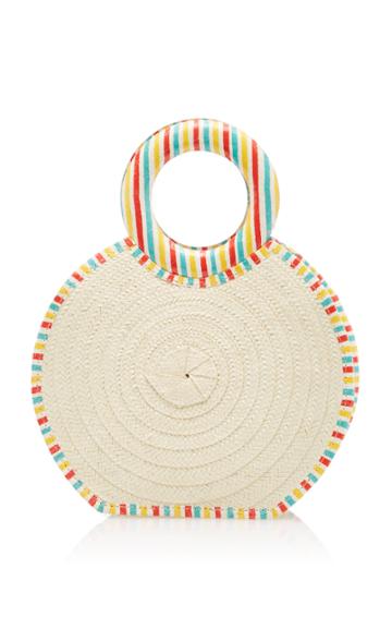 Adriana Castro Zenu Mini Caa And Leather Top Handle Bag