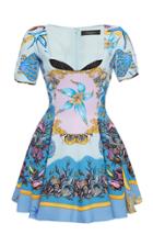 Moda Operandi Versace Cady Short Sleeve Dress