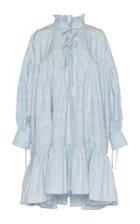 Cecilie Bahnsen Macy Ruffle-trimmed Cotton-poplin Dress