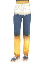 Moda Operandi Alberta Ferretti I Love Summer Tie Dye High-rise Straight-leg Jeans