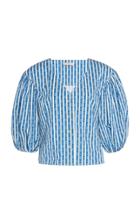 Moda Operandi Tory Burch Gemini Link Striped Cotton Top Size: 00
