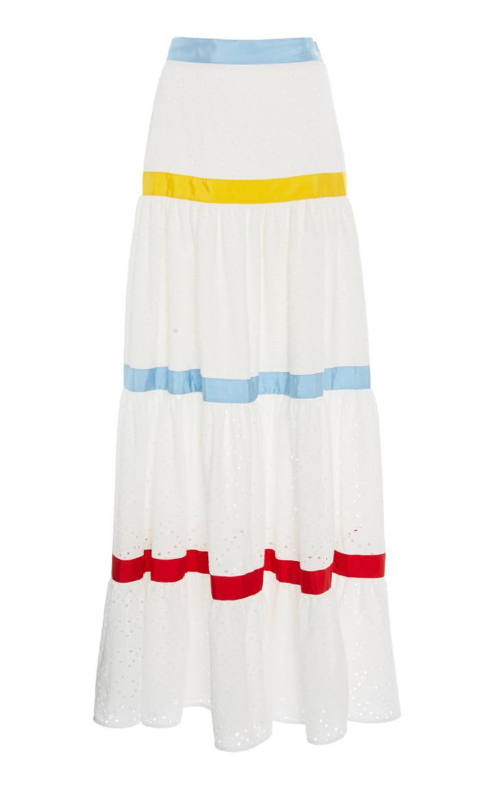 Stella Jean Sangallo Tiered Skirt