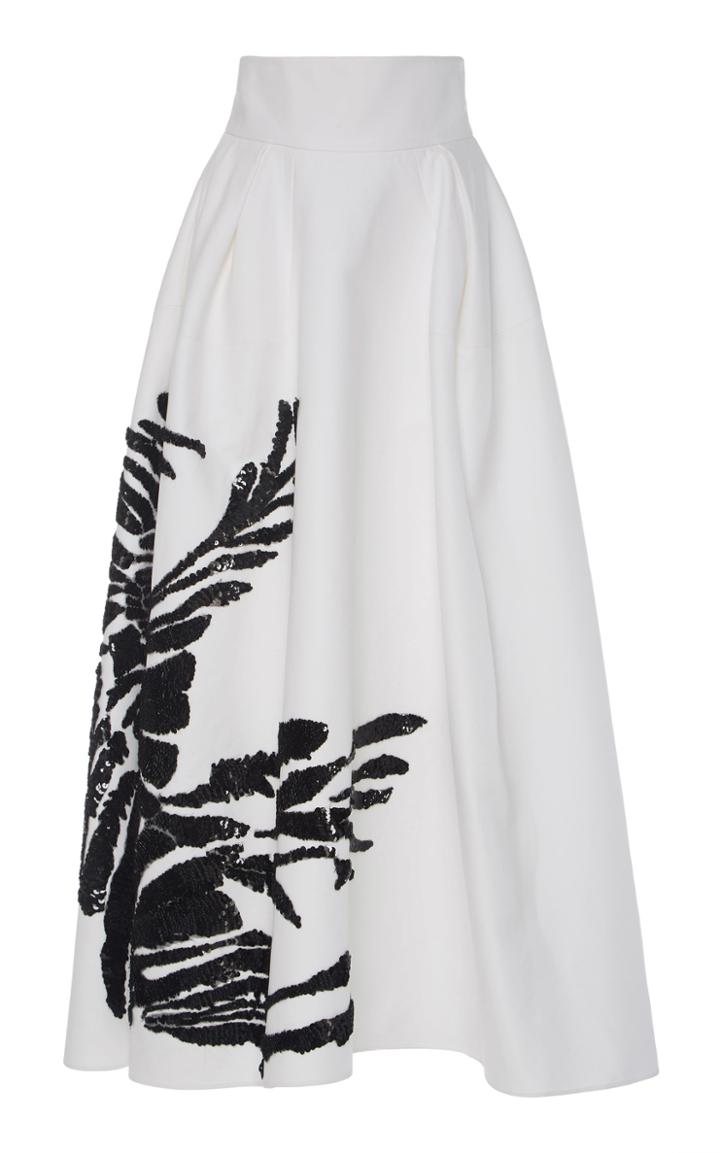 Dice Kayek Sequin Embroidered A-line Skirt