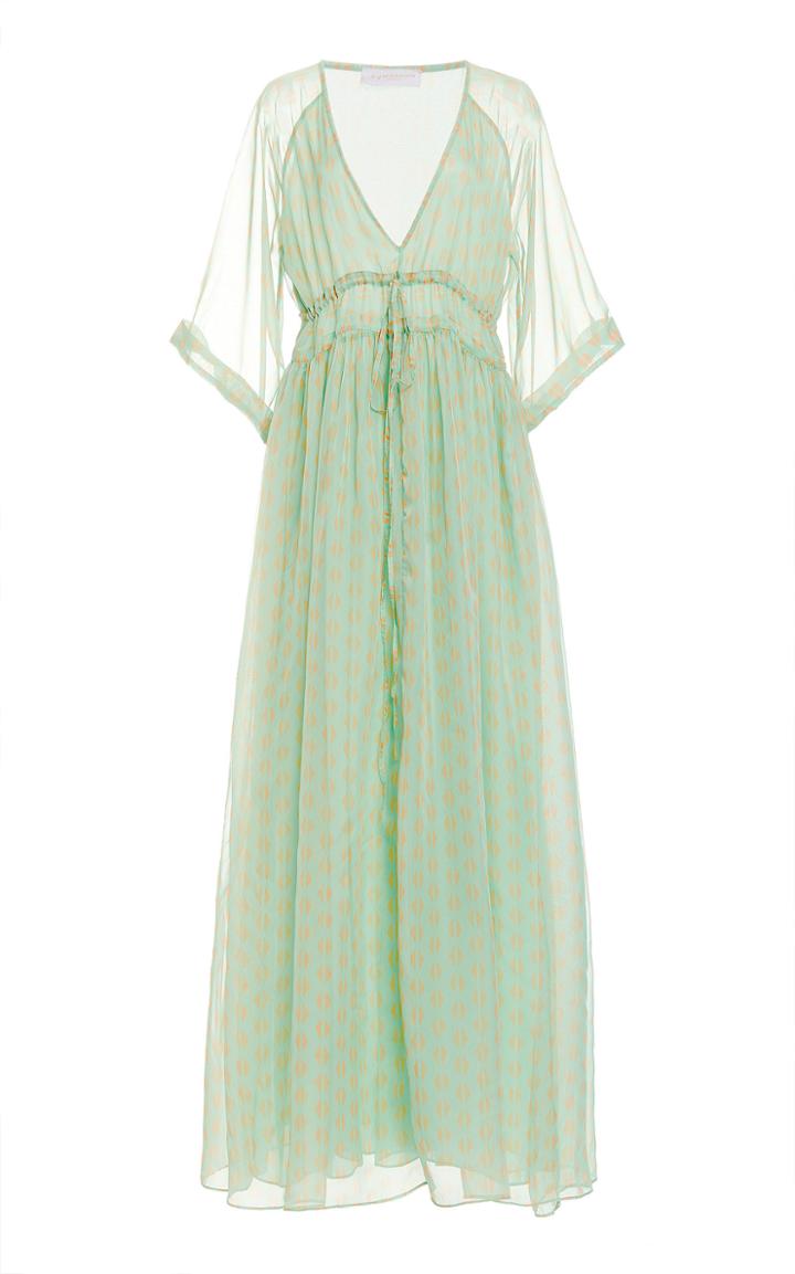 Moda Operandi Eywasouls Malibu Liliane Printed Double-layer Chiffon Dress Size: Xs/s