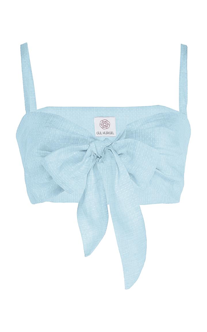 Moda Operandi Gl Hrgel Linen Tie-front Bandeau Top Size: M