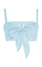 Moda Operandi Gl Hrgel Linen Tie-front Bandeau Top Size: M