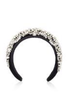 Jennifer Behr Oksanna Crystal-embellished Satin Headband