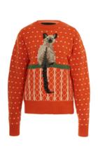 Moda Operandi Marc Jacobs Wool Cat-jacquard Knit Sweater Size: Xs