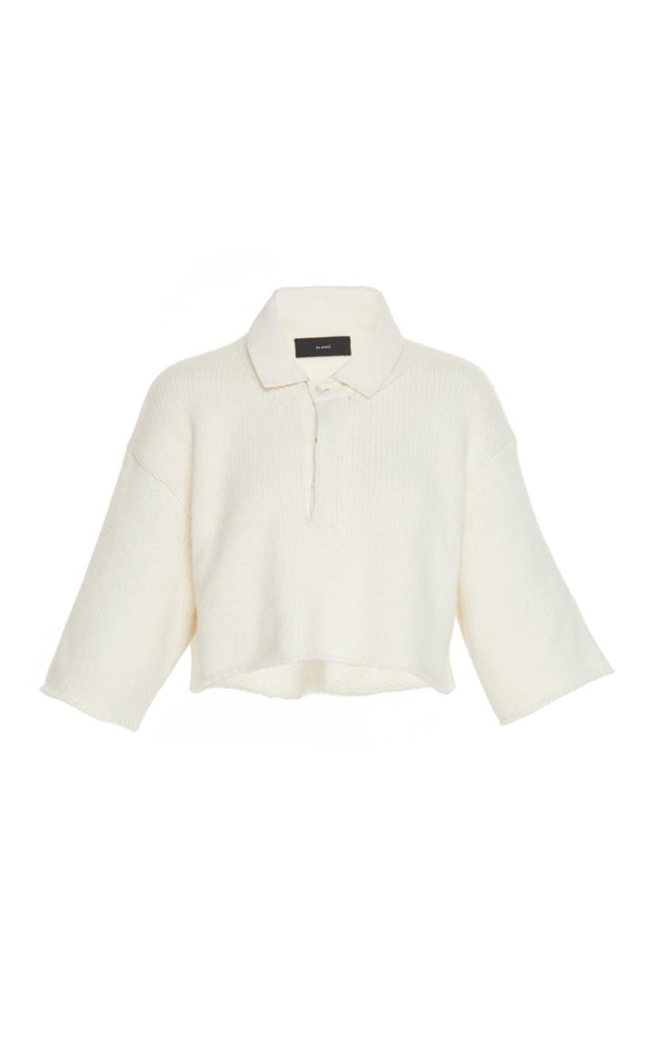 Alanui Cropped Corduroy Cotton Polo Top