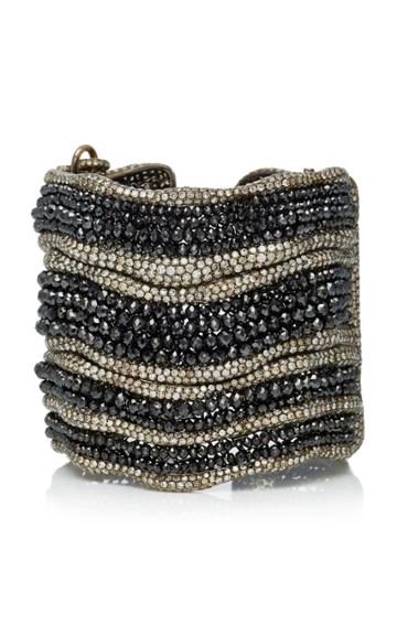 Lorraine Schwartz One-of-a-kind 18k Black Gold Black Diamond & Diamond Wave Cuff