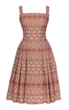 Lena Hoschek Ewa Embroidered Fit And Flare Dress