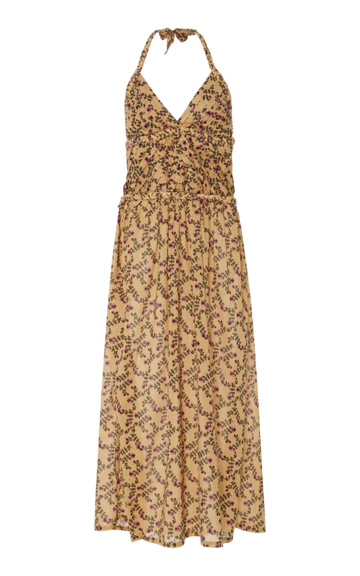 Yvonne S Viola Floral-print Cotton-voile Dress