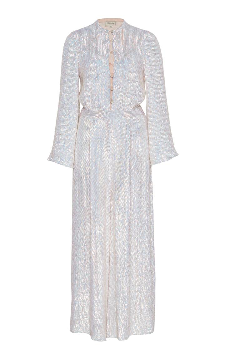 Temperley London Constellation Cropped Metallic Jumpsuit