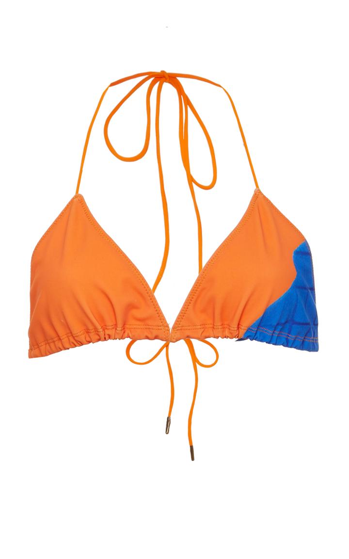 Angelys Balek Apricot Sunrise String Bikini Top