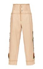 Dolce & Gabbana Floral-embroidered Twill Trouser