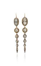 Renee Lewis 18k Gold And Diamond Waterfall Drop Earrings
