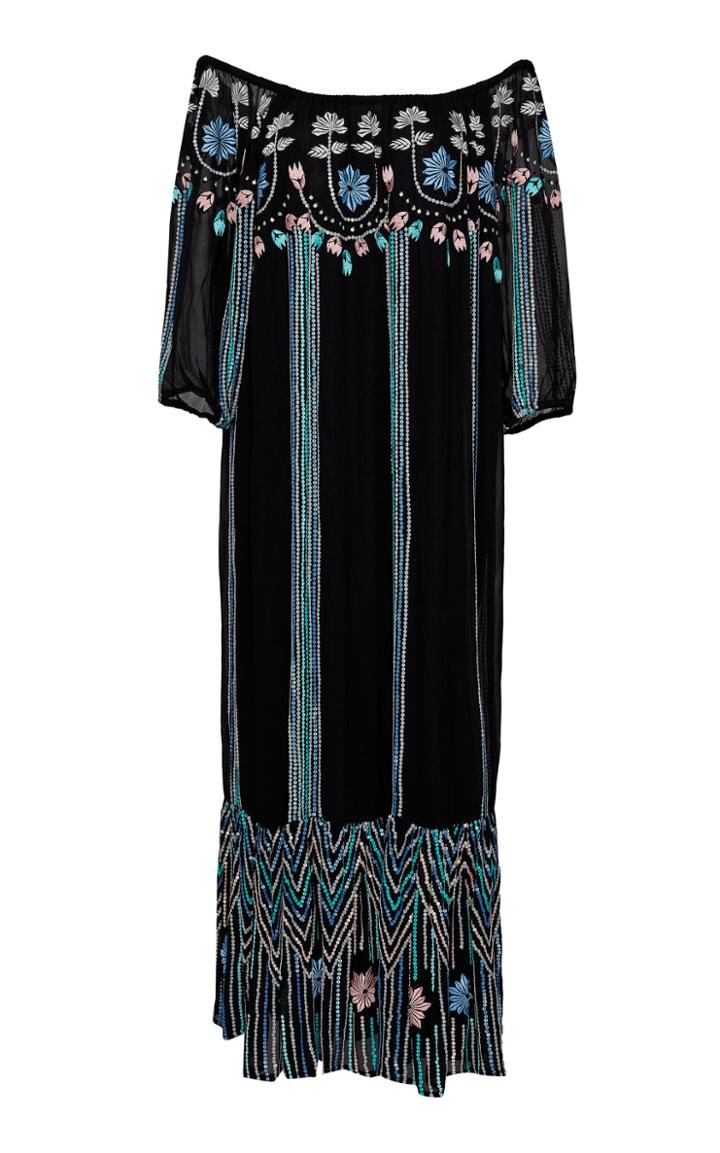 Carolina K Charo Embroidered Midi Dress