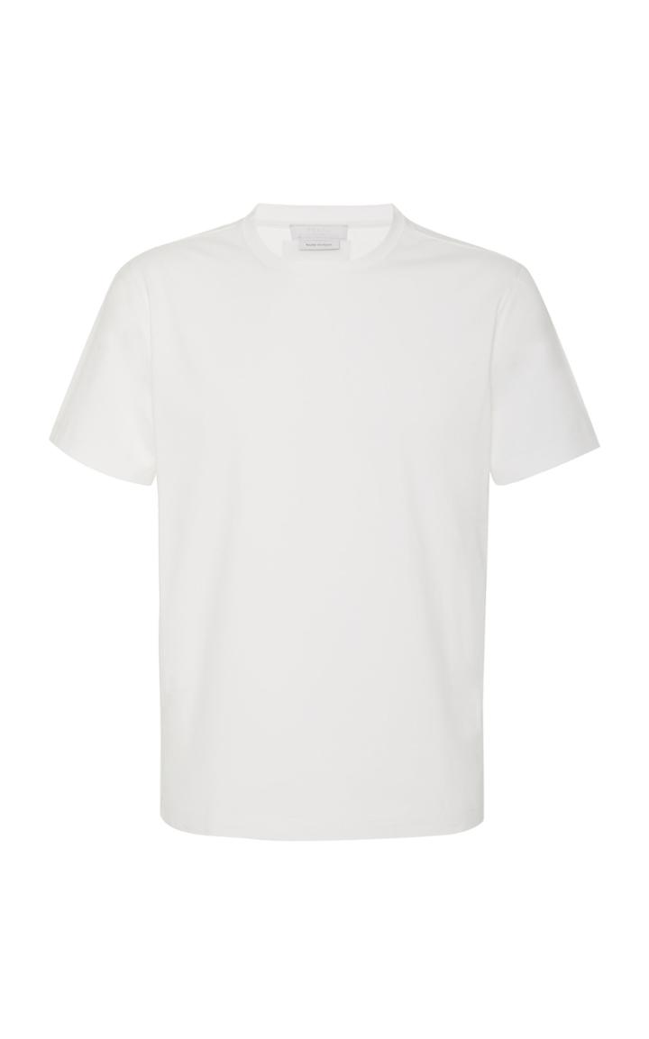 Prada Cotton-blend Crewneck T-shirt Size: S