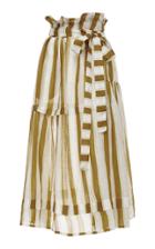Lee Mathews Watson Stripe Linen Skirt