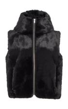 Fusalp Hooded Cropped Fur Vest