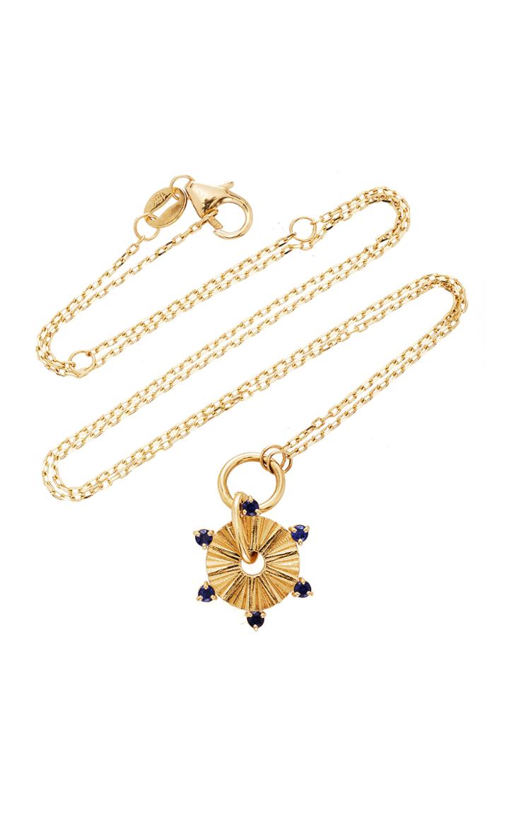 Foundrae 18k Gold And Sapphire Necklace