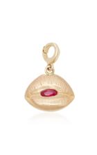 Luis Morais Large Lips Charm With Gemfields Ruby Tongue