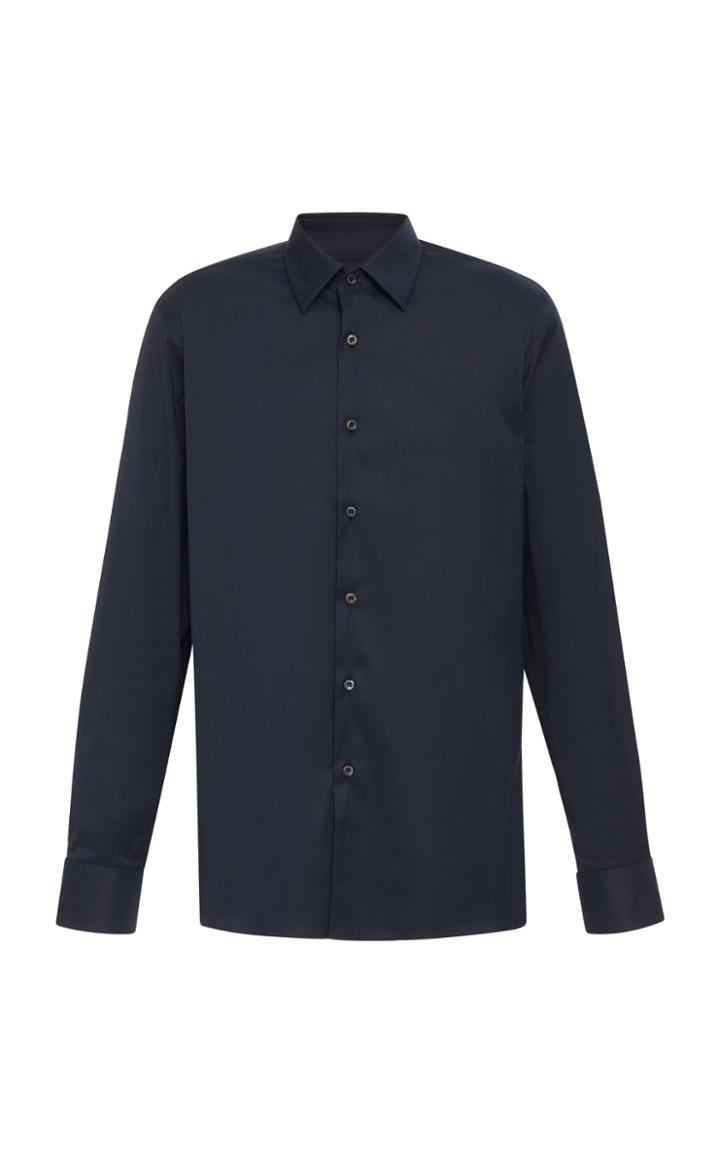 Prada Stretch Cotton Blend-poplin Shirt