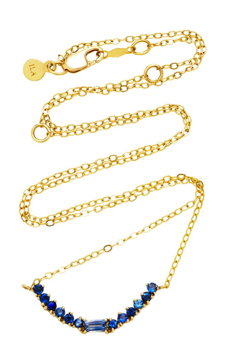 Ila Noemi 14k Gold Blue Sapphire Necklace