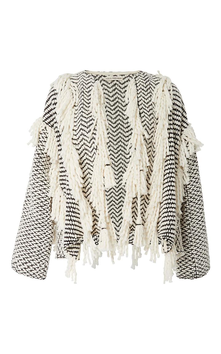 Ulla Johnson Lucinda Fringe Knit Jacket